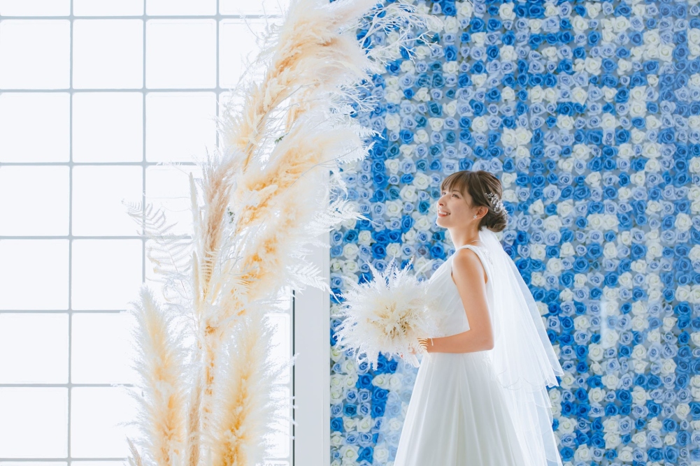 【新春15大特典】貸切ガーデン*青の挙式×美食体験