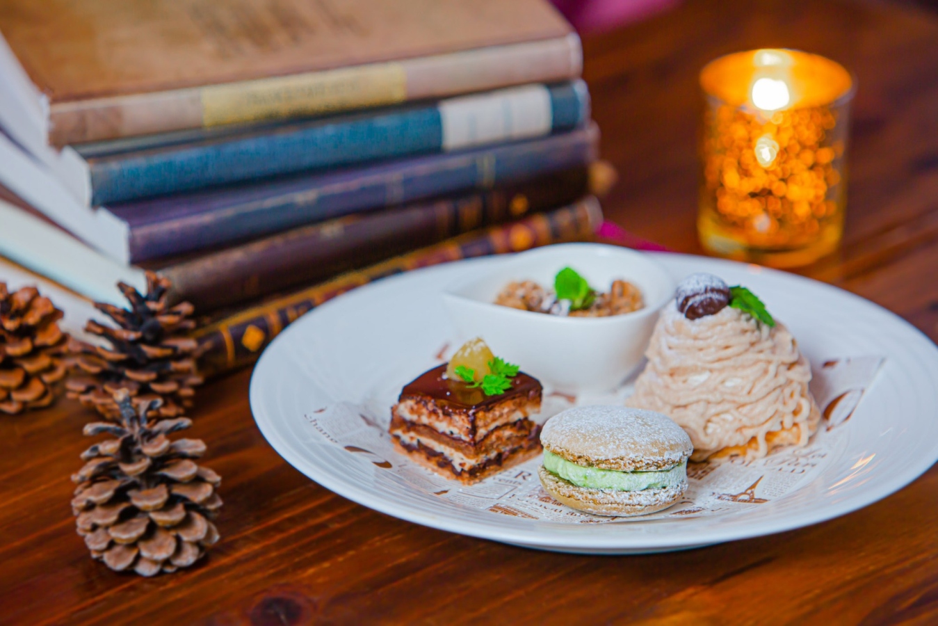 ▲個性豊かな自家製スイーツをお楽しみください　※写真はイメージです